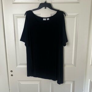 Chico's Cold Shoulder Sleeve Top